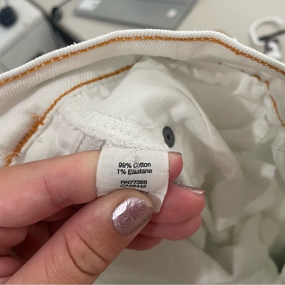 J. Crew Stretch Off White Skinny Jean Pants Size 25 - Picture 3 of 6